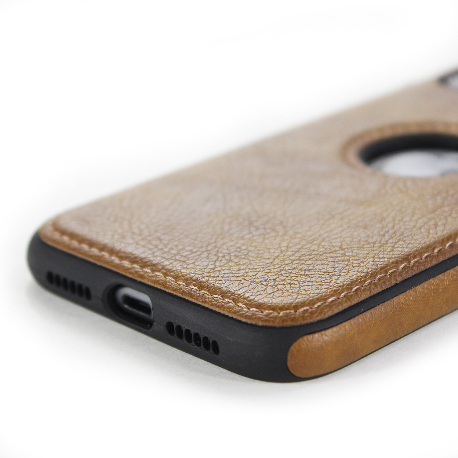 Iphone 12 Pro Max Car Line Stitching PU PC Leather Soft Phone Cover Luxury Cell Case