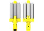 110-240V Large 3 Barrel Curling Iron 360 Swivel Power Cord For Hotel