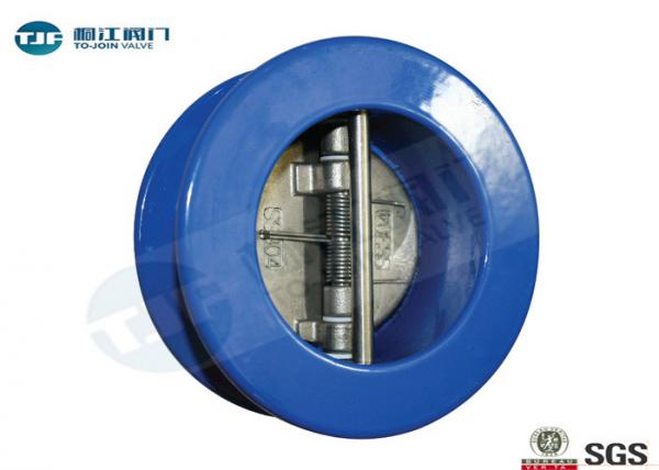 Quality Dual Plate Check Valve , Cast Iron Wafer Type Non Return Valve PN 10 for sale
