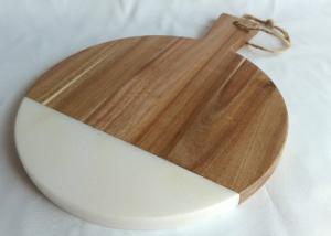 Wholesale Marble Acacia Wood Household Stone Placemats Paddle Shape from china suppliers
