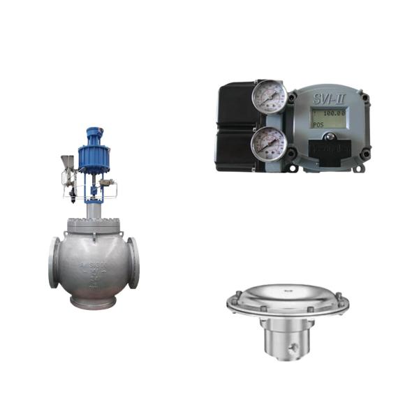 Pneumatic Control Valve With Masoneilan SVI2-21113121 Positioner And Tescom 44