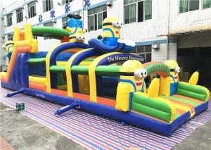 Wholesale Cute Minions Blow Up Obstacle Course Yellow Minions Playground from china suppliers