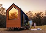 Luxe Glamping Prefabricated Houses Custom Tiny House On Wheels For Hotels /