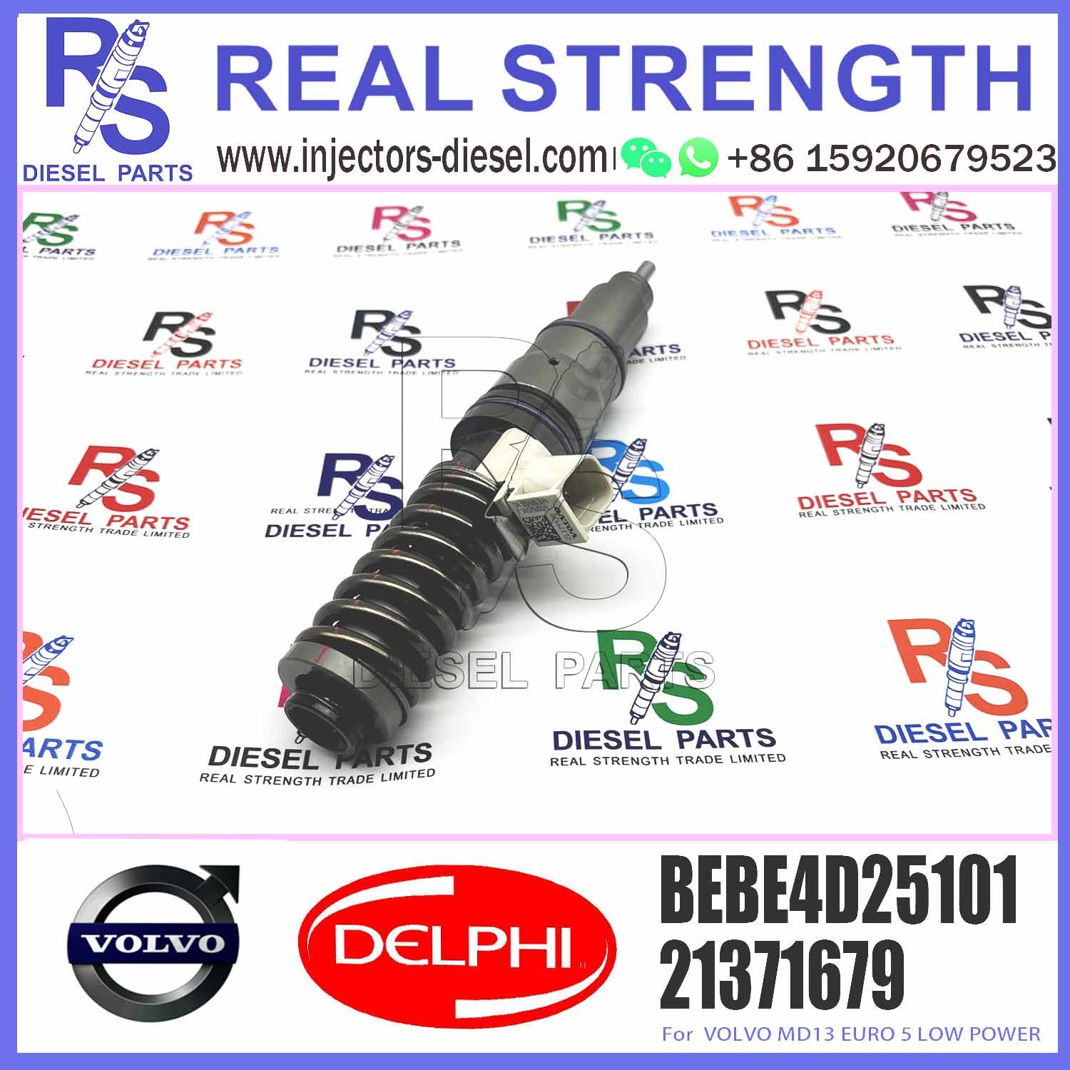 Diesel Fuel Injector 3801392 4 Pins Fuel Injection Nozzle BEBE4D25001 BEBE4D25101 For V-O-L-V MD13 EURO 5 LOW POWER