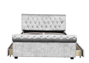 Wholesale Upholstered Tufted Storage Bed Queen Size European Bedroom Customized from china suppliers