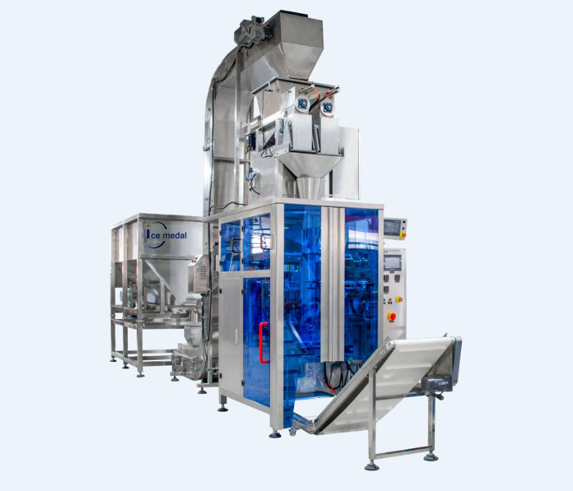 Commercial industrial Automatic Ice Packing Machine 750kg For Tube Ice