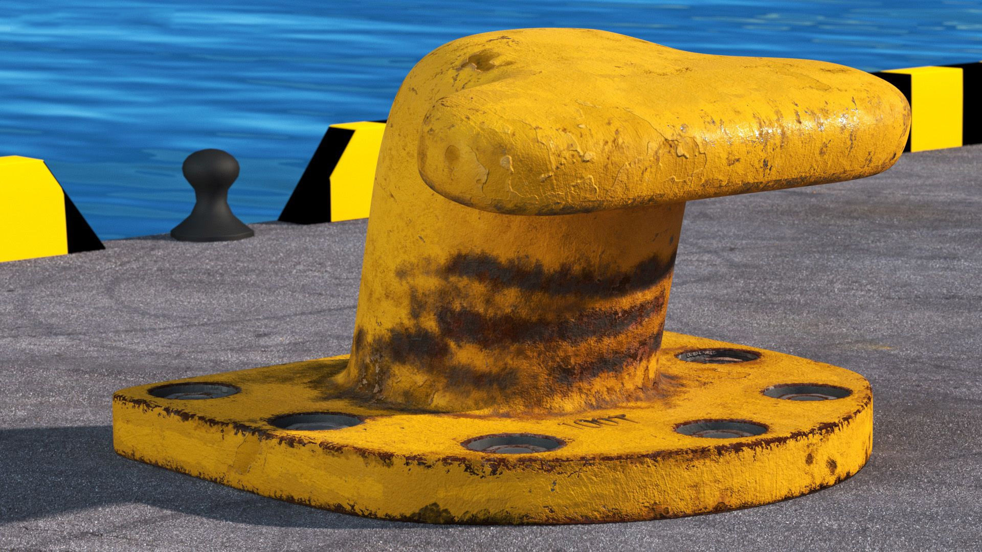 Mooring Bollard 150T Cast Steel Docking Accessories Wharf Pier Bollard