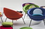 Modern leisure chair Bardi's Bowl Chair fiberglass half ball egg chair