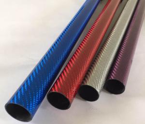 Wholesale High Modulus Carbon Fiber Products Colourful Kevlar Aramid Carbon Fiber Tube from china suppliers
