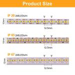 Waterproof LED Strip 12V 24V White Warm White 2835 120LEDs/m for Outdoor Garden