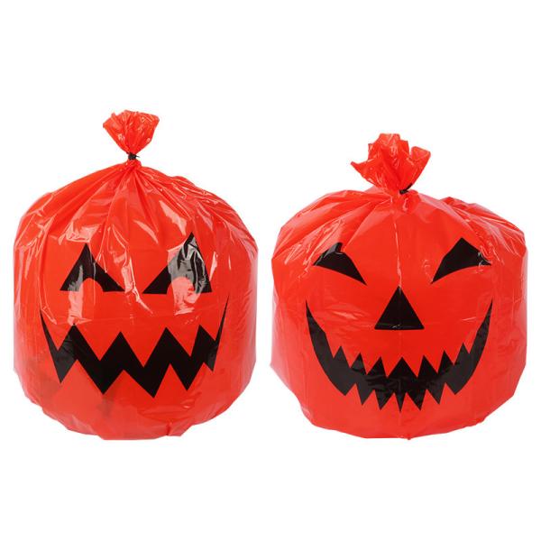 Party Outdoor Twist Ties Decorations Leaf Halloween Trash Bags For Yard Lawn