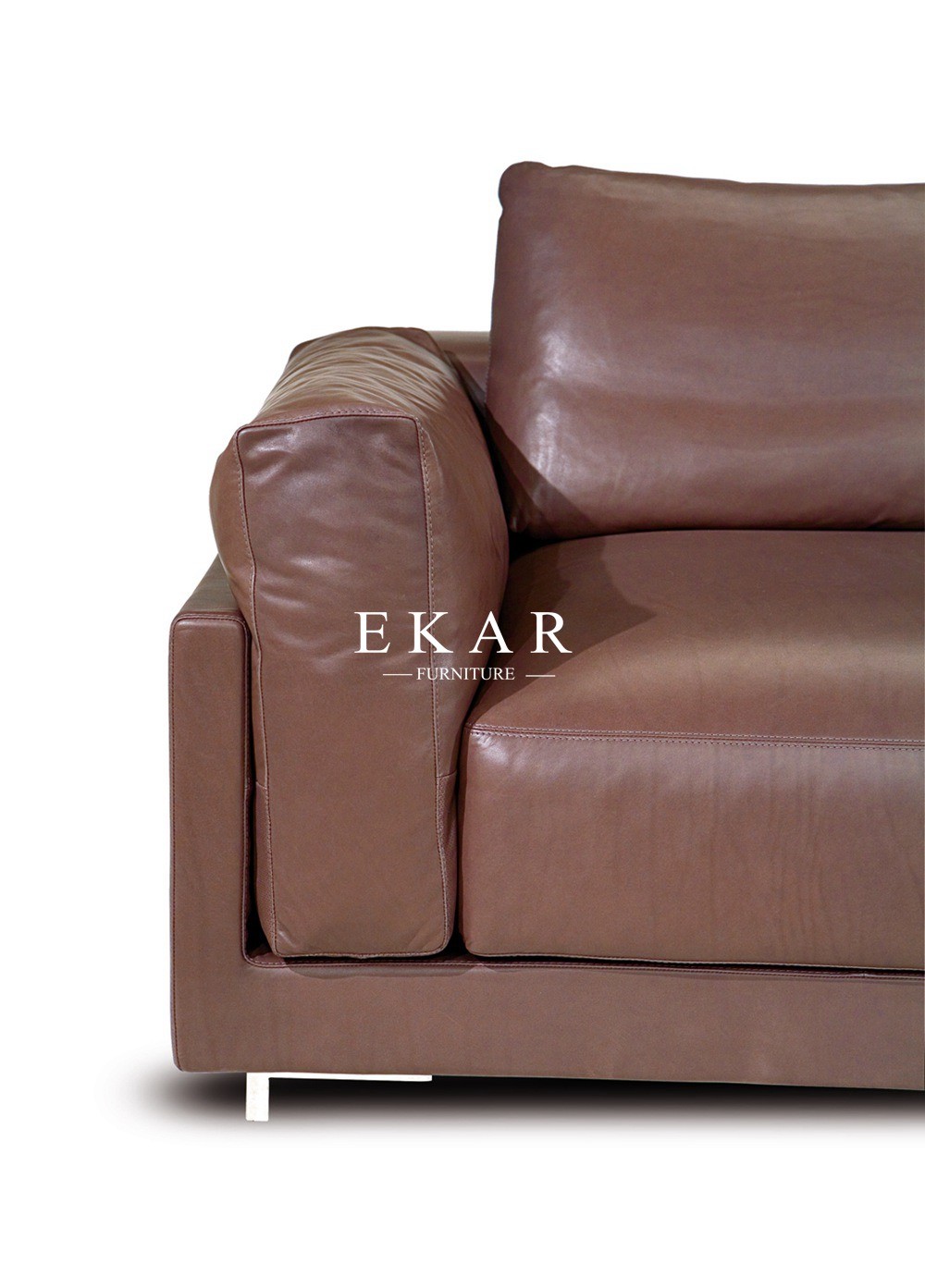 American Contemporary Style 2017 New Living Room Furniture High Class Genuine Leather Sectional Sofa Sets ZZ-T-012