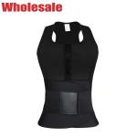 Black XS-3XL Workout Waist Trainer Vest For Women