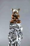 stainless steel sculpture for artist ,mirror finish ,China stainless steel