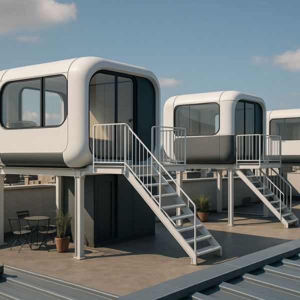 PX7-PX5 Series Modular Capsule Prefabricated Outdoor Office Pod Mobile Container Cabin House