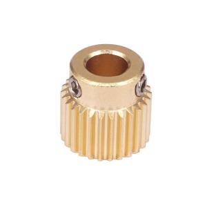 Wholesale MK8 Brass Extrusion Gear 26/40 Tooth 11*11mm 3D Print Head Extruder from china suppliers