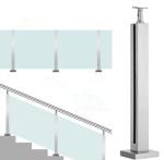 Hardware Accessory Square Stainless Steel Balustrade Posts Anti Corrosion
