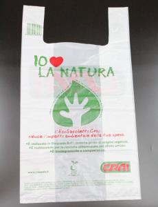 Wholesale Gift Shopping Reusable T Shirt Handle Carry Printed Plastic Bag from china suppliers