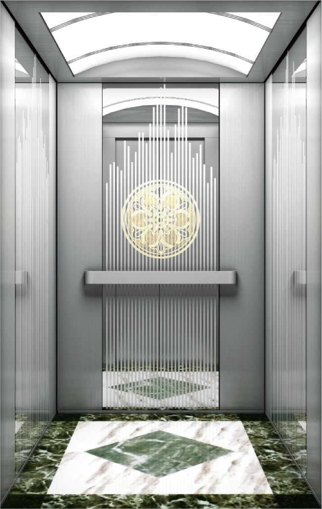 Hotels Automatic MRL Fuji Passenger Elevator Machine Roomless Fuji Passenger Elevator
