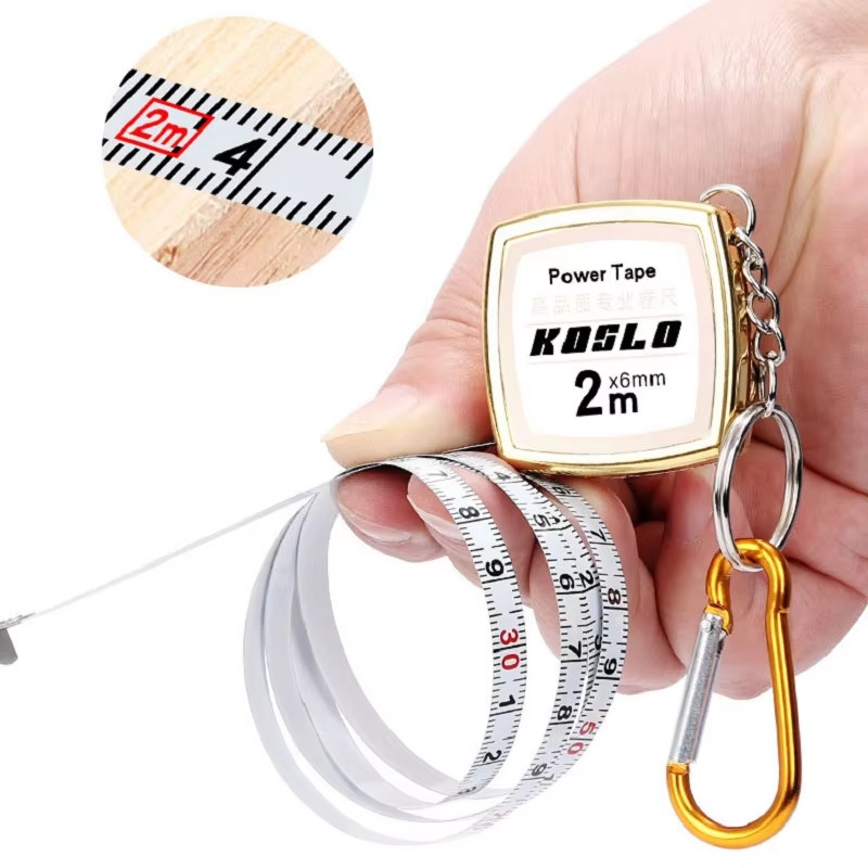 Wintape 2m Expansion Ruler Measuring Tool Woodworking Ruler With Key Chain Construction Tool Measuring Tape