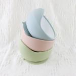 Custom BPA Free Baby Food Bowl Set , Food Grade Suction Baby Silicone Bowl