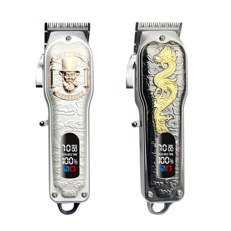 Men Electric Hair Clippers , LED Rechargeable Professional Hair Trimmer