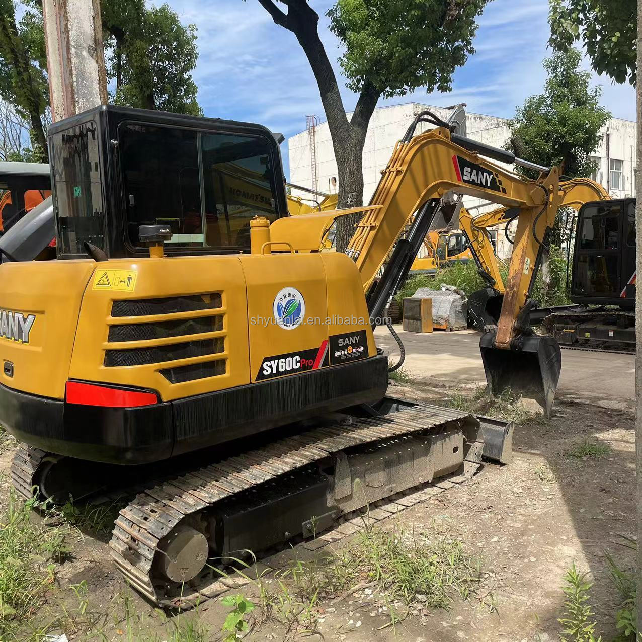 Second Hand SANY60C Pro Excavator 6T Operating Weight Good Condition For Big Projects