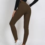 Full Seat Silicone Horse Riding Breeches Women Equestrian Traning Leggings Brown