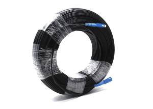 Wholesale 50meters Indoor Fiber Optic Cable / Black LSZH Fiber Optic Jumpers from china suppliers
