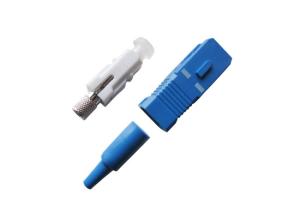 Wholesale SC Simplex Fiber Optic Connector with 2.5mm Ferrule , Polished / Unpolished Type from china suppliers