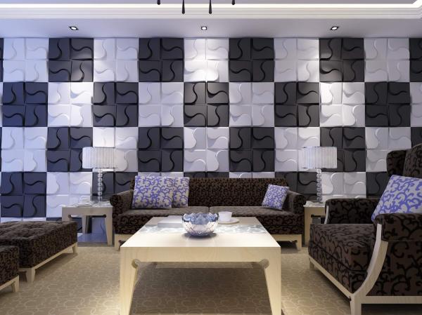 Waterproof Acoustic Sound 3D Panel for Office Interior Wall Decorative