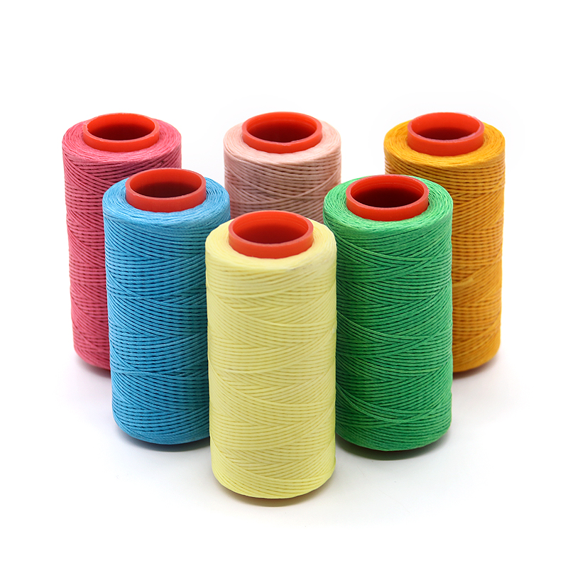 150d 260m 0.8mm Flat Waxed Thread for Leather Sewing Kangfa Free Sample Free Shipping