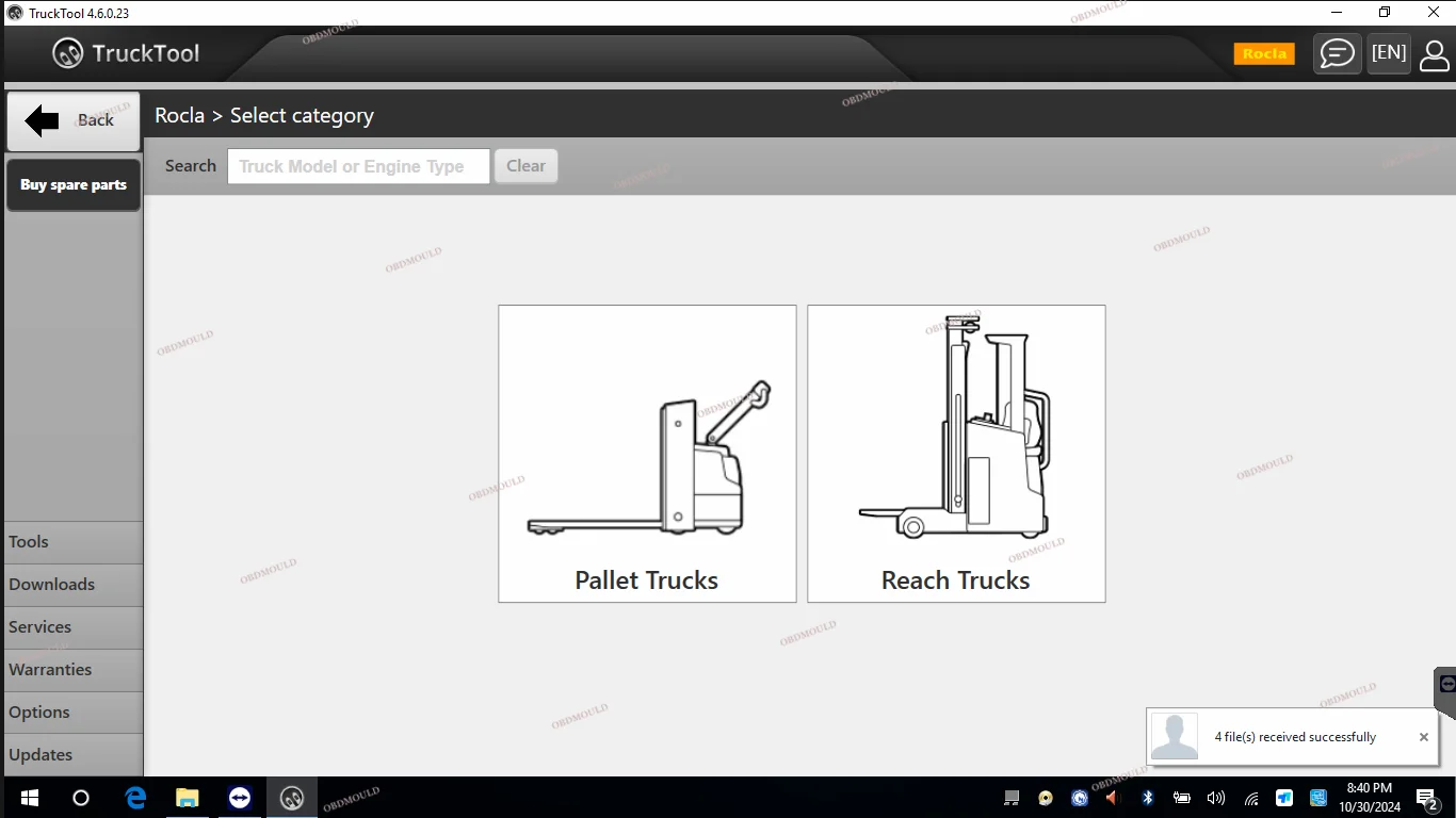 CF53 laptop TruckTool Universal Forklift Diagnostic Tool Suitable For Mitsubishi, ET, TCM, UNICARRIERS, ROCLA, NICHIYU