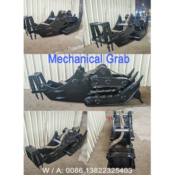Longer Life Span Mechanical Grab For CAT HITACHI KOMATSU Excavator
