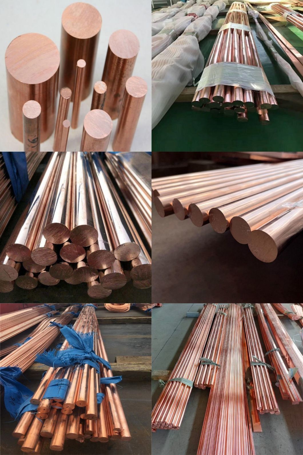 High Quality Polished Round Copper Bar C11000 C101 Diameter 2-90mm Pure Copper Bar with Welding Service Available
