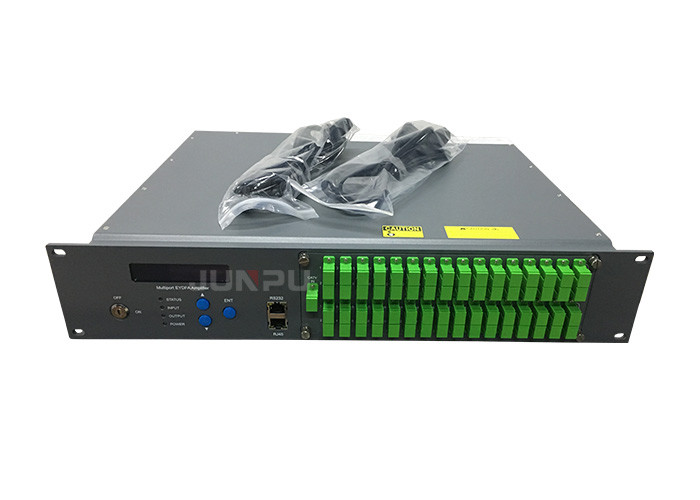 1550nm FTTH Gpon EDFA WDM Optical Amplifier 6 Port 19dbm For Gpon Epon