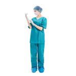 Food Industry Disposable Scrub Suits , 45gsm disposable hospital scrubs