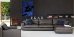 Contemporary Style 2018 New Living Room Furniture 5 Seater Cowhide Genuine