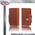 Retro Brown book type Natural Genuine leather case for Japan IQOS with card slot