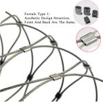 Ferruled Stainless Steel Wire Rope Mesh Complied with BS EN ISO 9001:2015