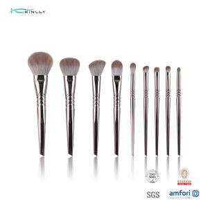 Wholesale 100% Synthetic 10pcs Eye Brush Set Plastic Tapered Gradient Handle from china suppliers