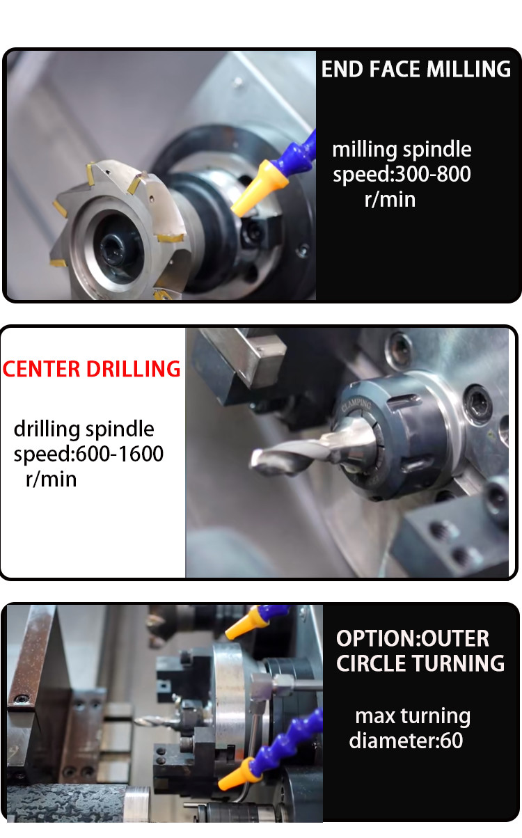 Flat Bed CNC Drilling And Milling Machine Double Spindle
