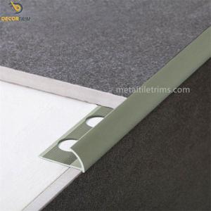 Wholesale 8mm Matt Bronze Alu Metal Tile Trims Bullnose Quad Edge Exterior from china suppliers