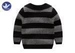 Boys Tailored Collar Kids Sweater Coat Stripes Children Knitted Blazer Suit
