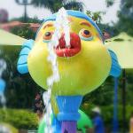 Spray Small Elephant Water Game, Aqua Fountains Play Structure , Spray Park