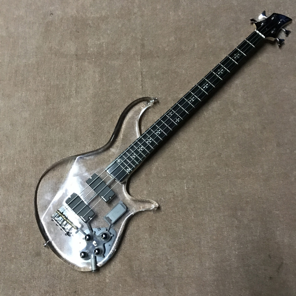 High quality LED light acrylic electric guitar rosewood fingerboard, free shipping