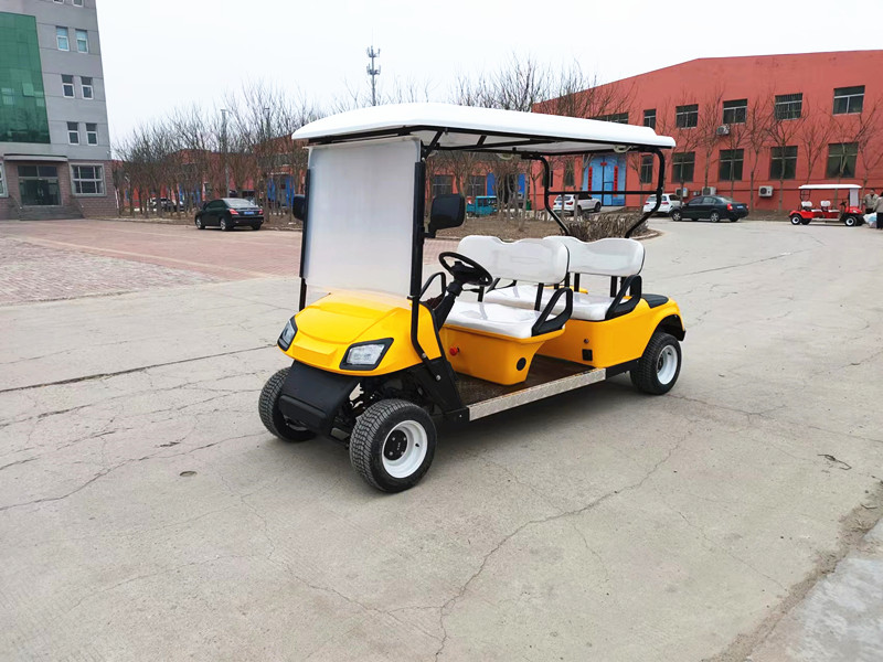 Electric 4 Seats Golf Club Carts Golf Cars 30km/H Battery Powered Street Legal