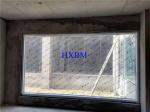 Building Project Wood Color Aluminum Casement Windows Hurricane Resistant