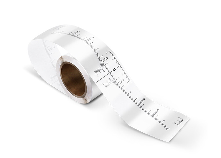 White Green Skin - Friendly Microblading Ruler Stickers For Eyebrow Shaping