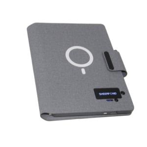 Wholesale Wholesale Hardback Multifunctional Smart Luxury Pu Leather High Quality Gift Powerbank A5 Wireless Charging Notebook from china suppliers